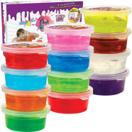 Kids Crystal Clay Slime Toys, Children Educational Creative Handmade DIY Toys -12 Pieces