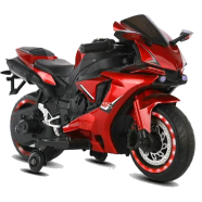 Kids Electric Toy Motor Cycle - Red - 1900 