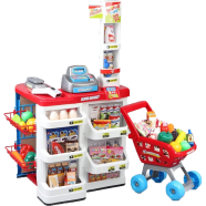 Kids Play Pretend Supermarket with Trolley Toy Set Shopping Market Set SL-32352