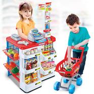 Kids Play Pretend Supermarket with Trolley Toy Set Shopping Market Set SL-32352