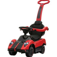 Kids Ride On Licensed Pagani Zonda Push Car With Pull Handle - Red