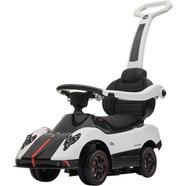 Kids Ride On Licensed Pagani Zonda Push Car With Pull Handle - White
