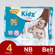 Kidz Pant System Baby Diaper (NB Size) (0-4kg) (4pcs) - 