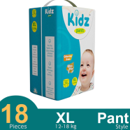 Kidz Pant System Baby Diaper (XL Size) (12-18kg) (18pcs) - 