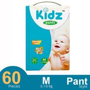 Kidz pant System Baby Diaper (M Size) (5-10 kg) (60pcs)