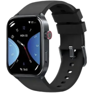 Kieslect KS2 Calling 2.01 Inch FHD Amoled 3ATM Smart Watch (Double Strap Protector) - Black