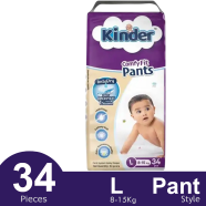 Kinder Diaper Jumbo 34 Pcs L