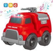 Kinetic Truck Toy Slided Fire Engine Truck With Light And Music