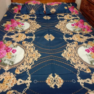 King Size Bedsheet Set with Two Pillow Covers