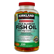 Kirkland Signature Expect More Wild Alaskan Fish Oil 1400 mg - 230 Softgels