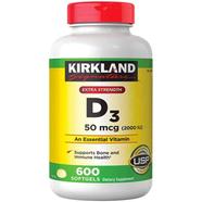 Kirkland Signature Extra Strength D3 50 mcg - 600 Softgels