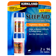 Kirkland Sleep AID 25mg (Doxylamine Succinate) - 192 Tablets