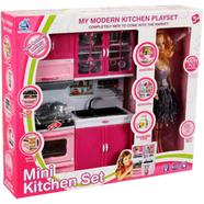 Kitchen Playset Toy Modern Kitchen Set Mini Kitchen Set Toy for Girls with Sound and Light