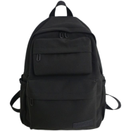 Simple Oxford Large Capacity Comter Backpack - Black