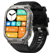 Kospet Tank M3 1.96 Inch HD AMOLED With 130 Plus Sports Modes Military-Grade Smart Watch - SIlver 