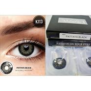 Ksseye Pattaya Black Contact Lens With Kit Box(Lens Case) image