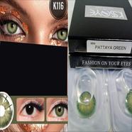 Ksseye Pattaya Green Contact Lens With Kit Box(Lens Case) image