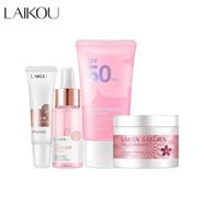 LAIKOU Japan Sakura Brightening Set (Sakura Sunscreen/Serum/ Eye Cream/ / Cream) Skin Care Set - 4pcs