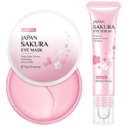 LAIKOU Japan Sakura Eye Serum Eye Mask Fade Eye Bag Dark Circles Skin Dullness Anti-aging 2pcs