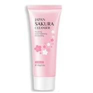 LAIKOU Japan Sakura Facial Cleanser Oil Control Cleansing Face Wash Cream Pore Clean 100g