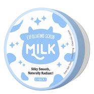 LAIKOU Milk Exfoliating Body Scrub Remove Cuticle Dead Skin Smoothing Even Skin Tone -90gm