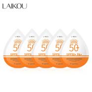 LAIKOU UV Protector Face Body Whitening Sunscreen SPF50 (2gm) - 5 Pcs