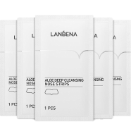 LANBENA Aloe Deep Cleansing Nose Strips Pack of 5 Pcs - 296625009386003
