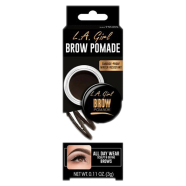 LA Girl Brow Pomade Long-Lasting Gel Formula Soft Black GPB 366 