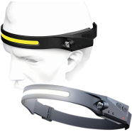 LED COB Head-light USB Rechargeable Head-lamp IPX6 Waterproof Light Head-lamp
