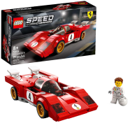 LEGO Speed Champions 1970 Ferrari 512 Building Set - Sports Red Race Car Toy, Collectible Model Building Set with Racing - M 76906 icon