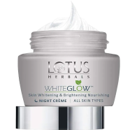 LOTUS HERBALS WHITEGLOW Skin Whitening and Brightening Nourishing Night Crème 40g