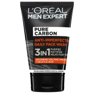 L’Oreal Men Expert Pure Carbon Anti-Imperfection 3in1 Daily Facial Wash - 100ml