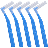 L Shaped Angle Interdental Brushes for Between Teeth and Gums, Brush Micro Tight Cleaner, Plaque Removal - 5 pcs