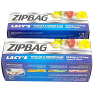 Lacy's Zipbag Set Storage And Freezer Bags 165mm 150mm Quart And Sandwich Sizes icon