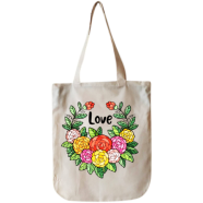 Ladies Shopping Tote Bag For Women With Zipper - WF-229