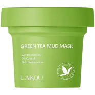 Laikou Green Tea Mud Mask Deep Cleansing Pores Blackhead Reduce Acne - 100g - 15492