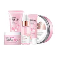 Laikou Japan Sakura Cleanser Cherry Blossoms Whitening Face Serum Reduce Spots - 5pcs