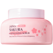 Laikou Japan Sakura Exfoliating Scrub Face Body Scrub Exfoliating Dead Skin Deep Cleansing 100g