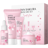 Laikou Japan Sakura Skin Care Set Sweet Kiss 4 Pcs - 6925464089207