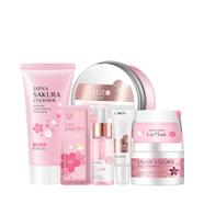 Laikou Sakura Face Serum Moisturizer Cream Set - 7 Pcs 