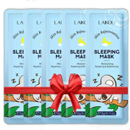 Laikou Sleeping Mask - Skin rejuvenation - Moisturizing repair and bright - 3g -5pcs - 34383