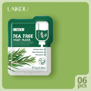 Laikou Tea Tree Mud Mask 5gm Anti-Anging Skin Care 5gm - 6 Pcs