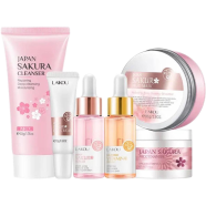 Laikou sakura face wash/eye cream/sakura serum/vitamin c serum/essence cream/mud mask Combo series