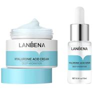 Lanbena Hyaluronic Acid Skincare Series Serum And Cream -2 Pcs Set 15ml