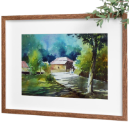 Landscape Watercolor - (20x16)inches