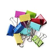 Large Binder Clips 1.6 Inch Colorful 12 Pcs, Binder Clips 41mm for Teacher School Office and Business icon
