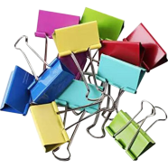 Large Binder Clips 1.6 Inch Colorful 12 Pcs, Binder Clips 41mm for Teacher School Office and Business icon