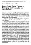 Large Scale Water Transfers: Emerging Environmental and Social Issues (Water resources development)