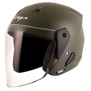 Vega Lark Dull Battle Green Helmet
