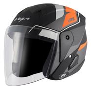 Vega Lark Legend Dull Black Orange Helmet